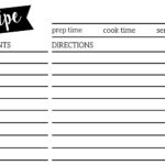 Free Recipe Card Template Printable   Paper Trail Design Within Free Printable Recipe Cards