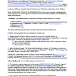 Free Rental / Lease Agreement Templates | Pdf | Word With Regard To Blank Lease Agreement Free Printable