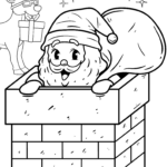 Free Santa Coloring Pages To Print   Crafty Morning For Santa Coloring Pages Printable Free