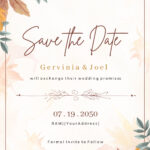 Free Save The Date Templates To Edit Online & Print Within Free Printable Save The Date Invitation Templates