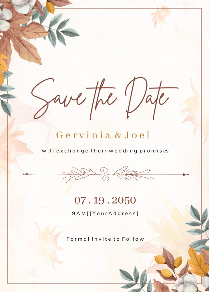 Free Save The Date Templates To Edit Online & Print Within Free Printable Save The Date Invitation Templates Free Save The Date Templates To Edit Online & Print Within Free Printable Save The Date Invitation Templates