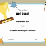 Free School Certificates & Awards In Free Printable School Certificates Templates