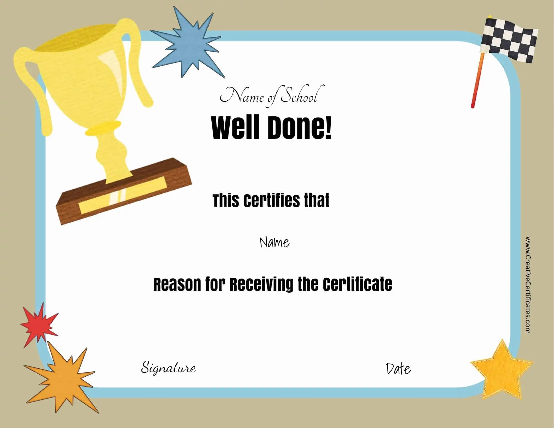 Free School Certificates &amp;amp; Awards in Free Printable School Certificates Templates