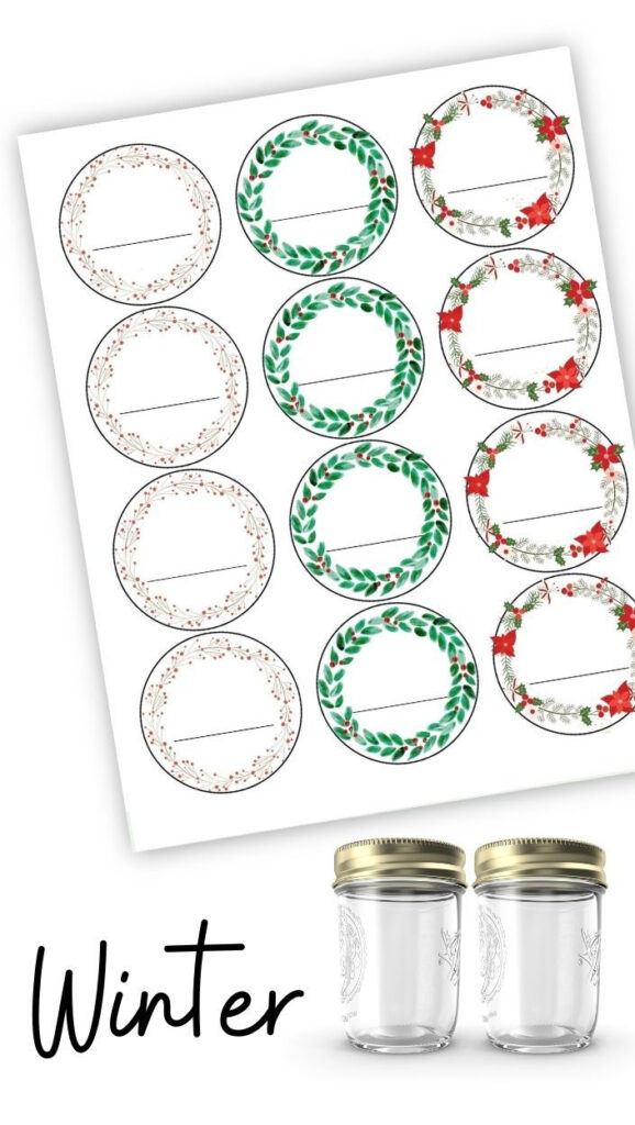 Free Seasonal Canning Labels (Printable) Regarding Free Printable Jar Labels Christmas Free Seasonal Canning Labels (Printable) Regarding Free Printable Jar Labels Christmas