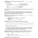 Free Service Contract Templates (15)   Pdf | Word – Eforms Intended For Free Printable Contracts