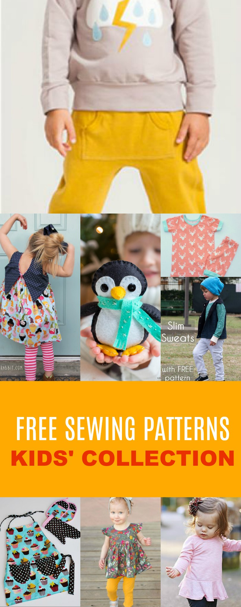Free Sewing Patterns: Kids' Pattern Collection - On The Cutting in Free Printable Sewing Patterns For Kids