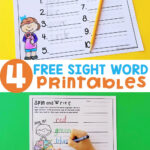 Free Sight Word Printable Games   The Kindergarten Connection Throughout Free Printable Word Games