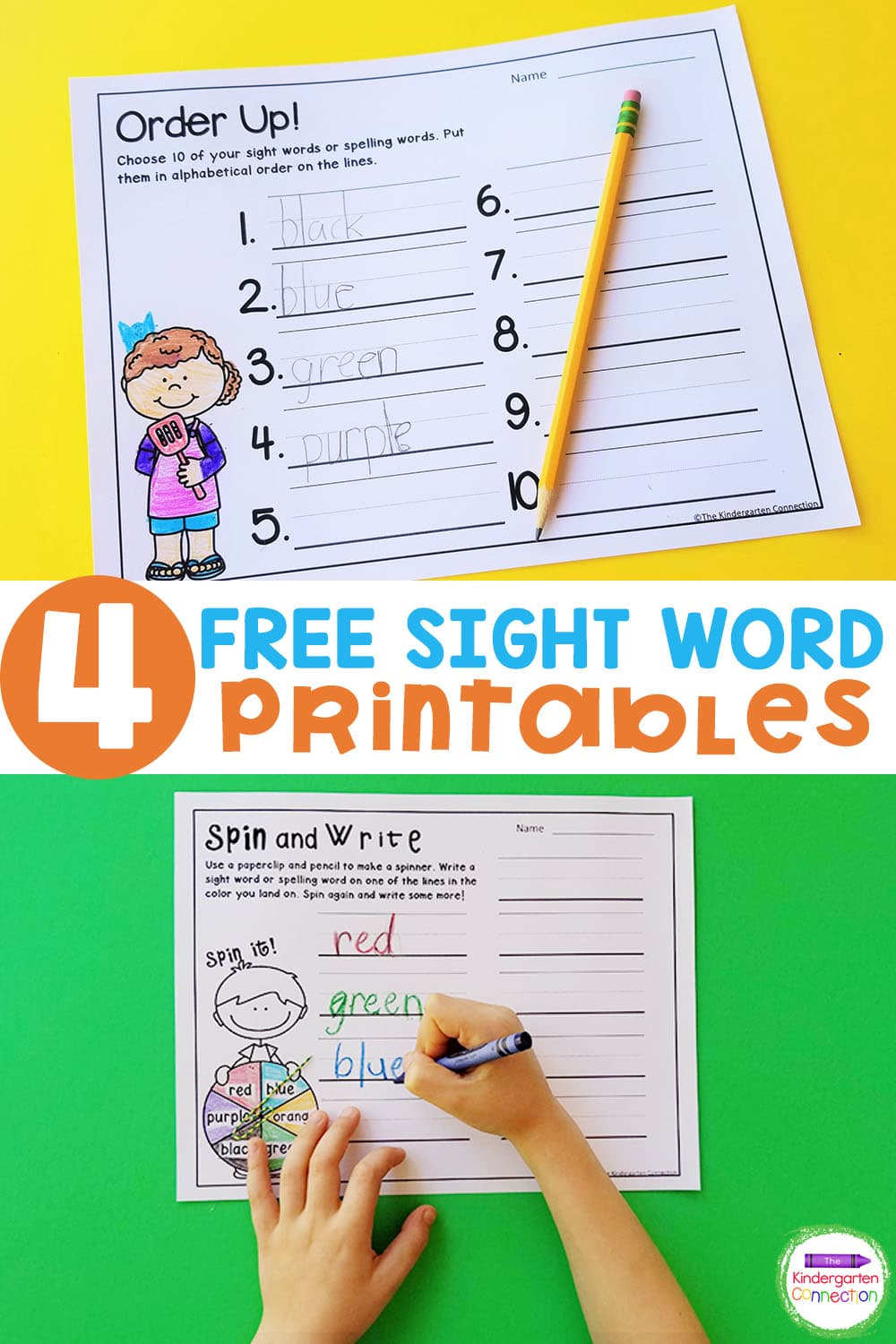 Free Sight Word Printable Games - The Kindergarten Connection throughout Free Printable Word Games