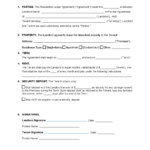 Free Simple (1 Page) Lease Agreement Template | Pdf | Word For Blank Lease Agreement Free Printable
