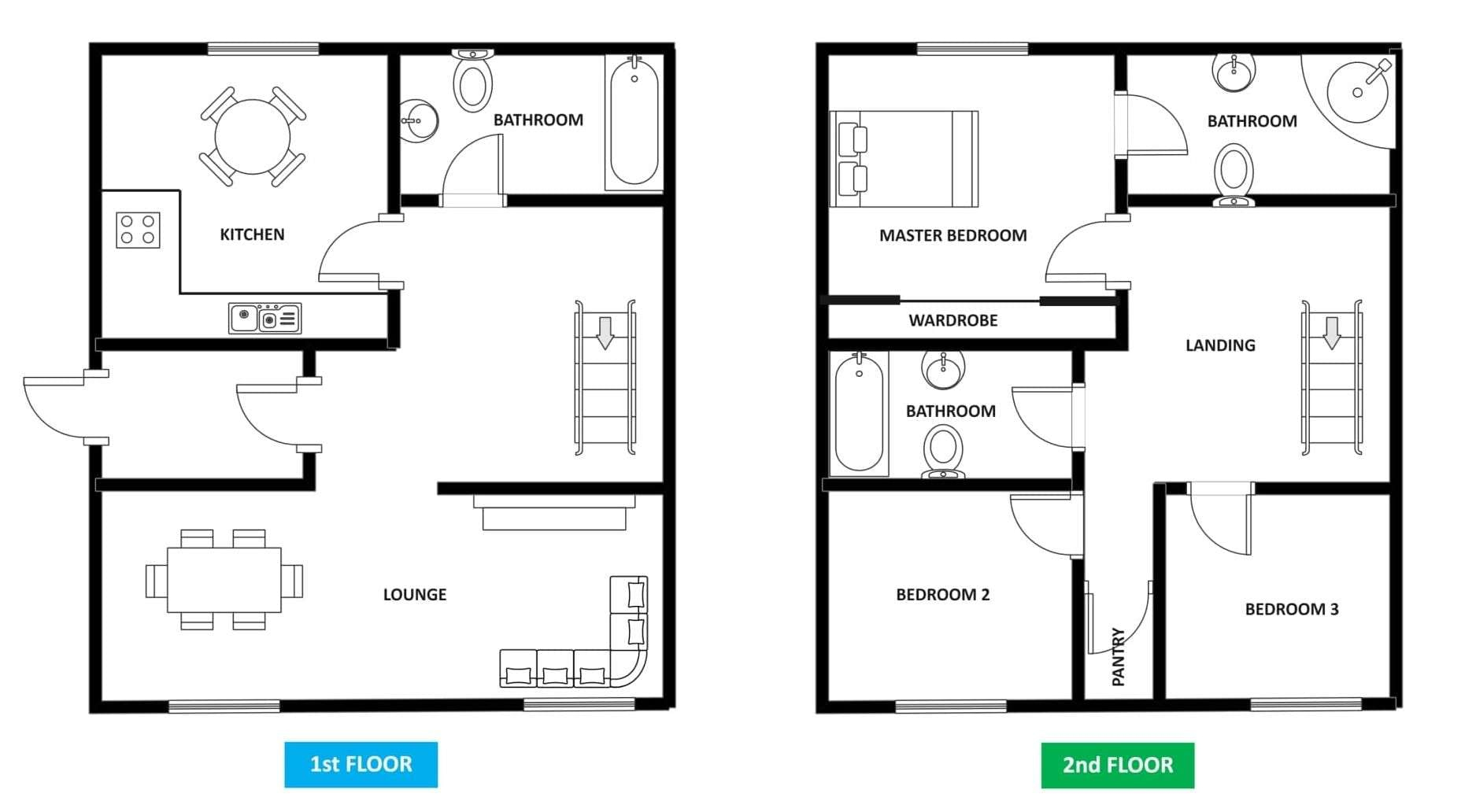 Free Simple Two-Story House Plans pertaining to Free Printable Small House Plans