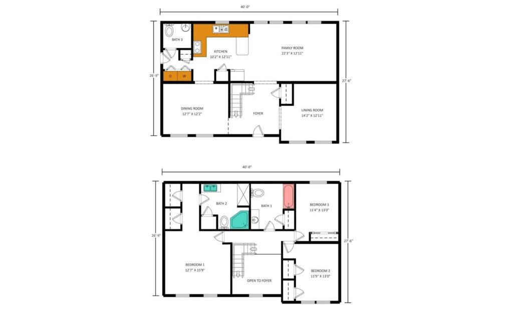 Free Simple Two Story House Plans Throughout Free Printable Small House Plans