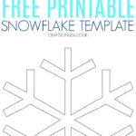 Free Snowflake Template Inside Snowflake Template Free Printable