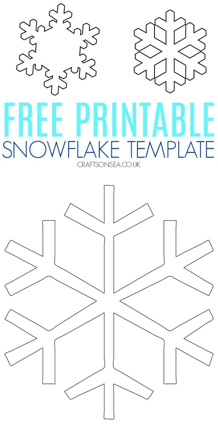 Free Snowflake Template inside Snowflake Template Free Printable