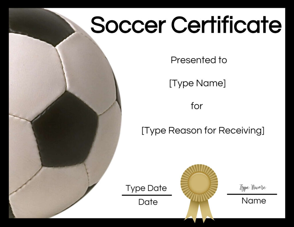 Free Soccer Certificate Maker | Edit Online And Print At Home For Free Soccer Award Certificates Printable Free Soccer Certificate Maker | Edit Online And Print At Home For Free Soccer Award Certificates Printable