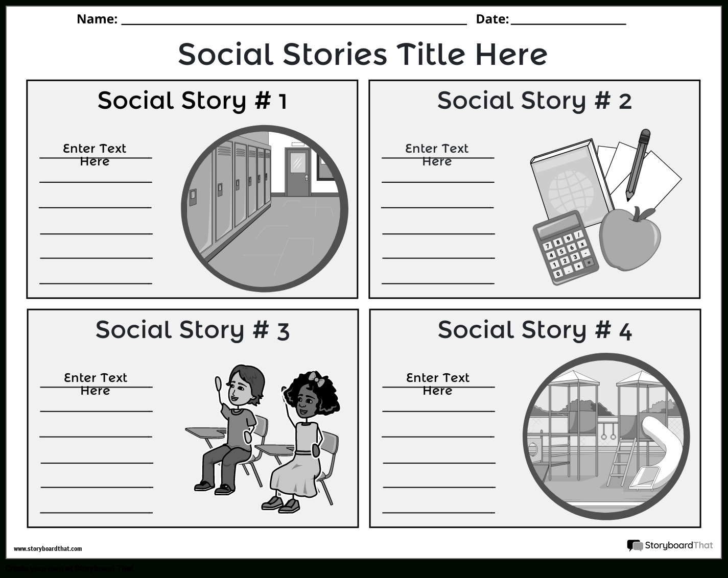 Free Social Story Templates: Create &amp;amp; Customize Easily inside Free Printable Social Stories
