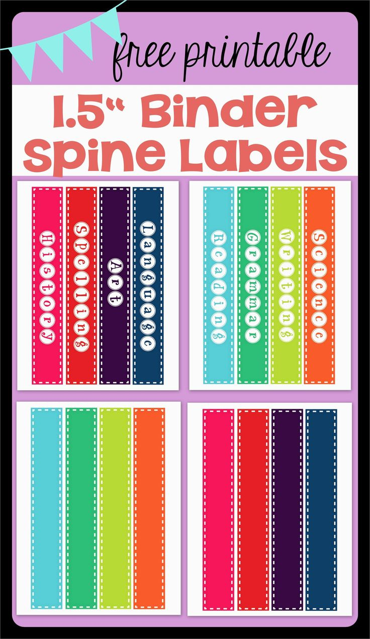 Free Spine Label Template Admirable Free Printable &quot; Binder Spine with Printable Binder Spine Inserts Free