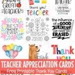 Free Teacher Appreciation Cards & Thank You Cards For Teachers 2025 Intended For Free Printable Teacher Appreciation Greeting Cards