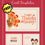 Free Thanksgiving Card Templates   The Teaching Aunt For Free Printable Thanksgiving Cards