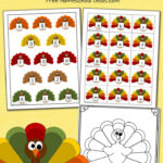 Free Thanksgiving File Folder Game (Instant Download) Pertaining To Free Printable Preschool Folder Games