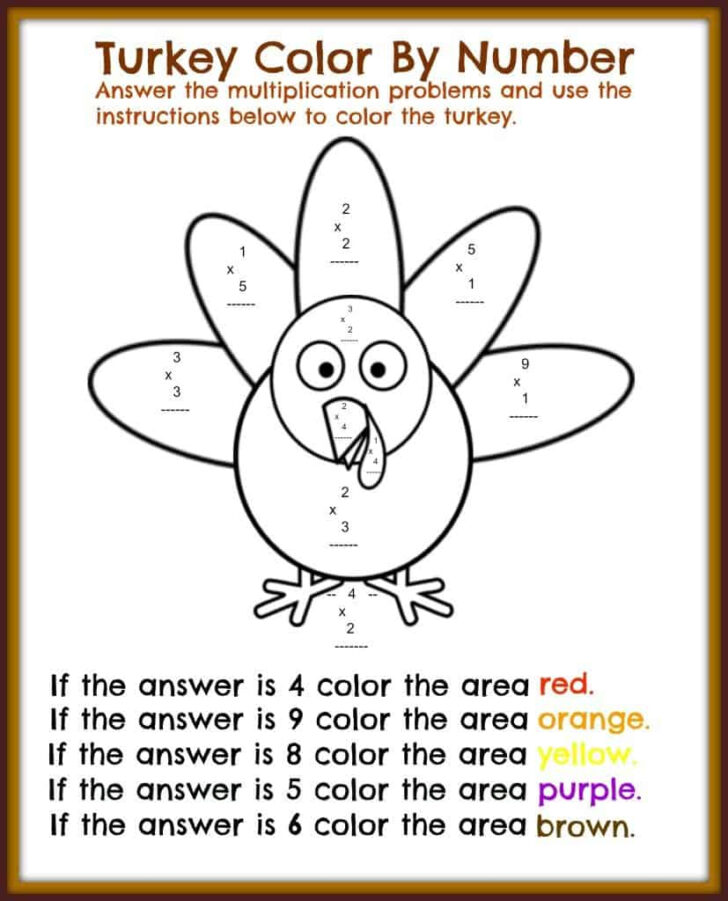 Free Printable Thanksgiving Math Worksheets For 3rd Grade