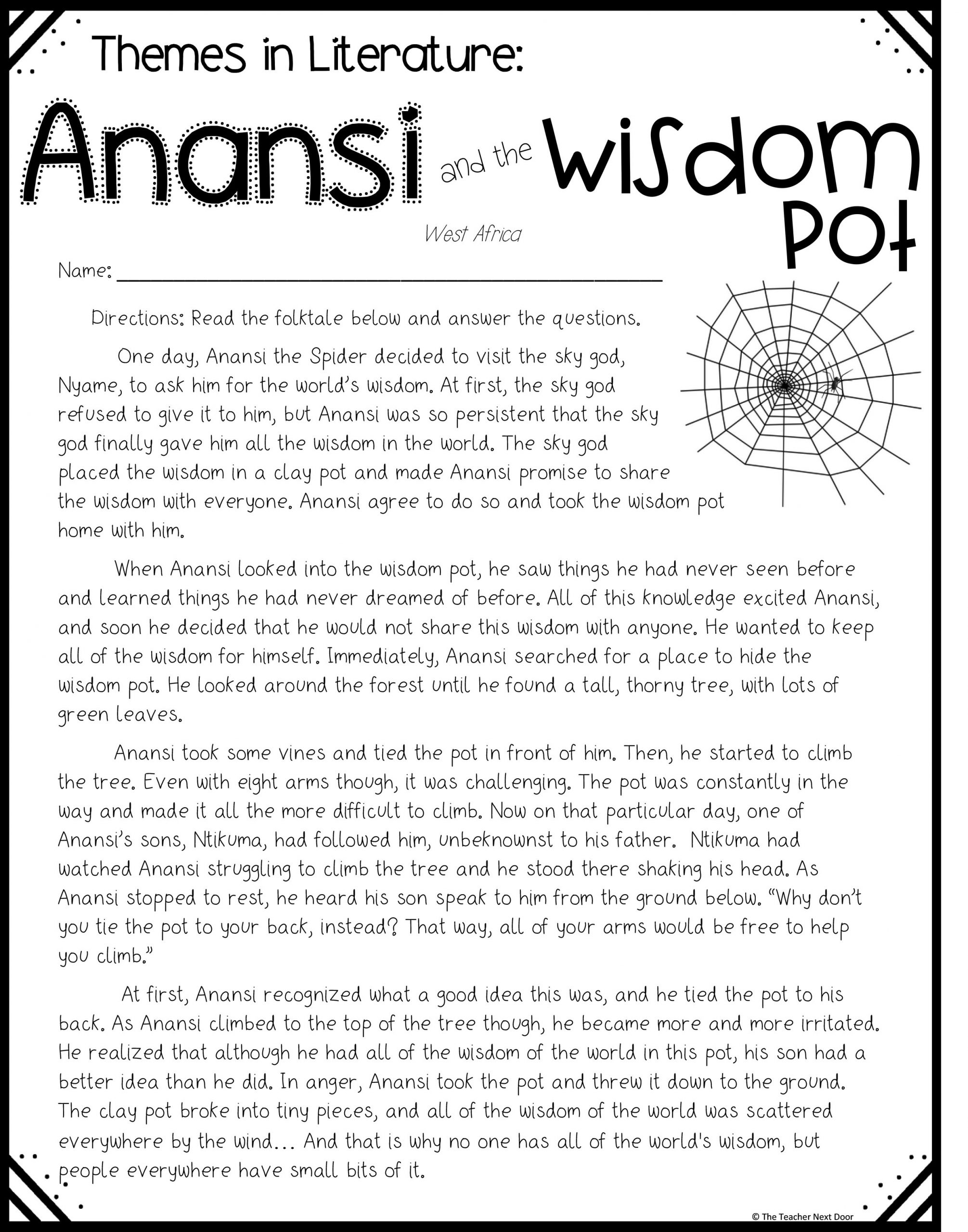Free Theme Passage Print And Digital For 4Th And 5Th Grades - The in Free Printable Short Stories For 4Th Graders