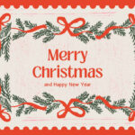 Free To Edit And Print Vintage Christmas Card Templates | Canva Inside Free Printable Xmas Cards