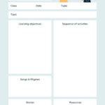 Free To Print Preschool Weekly Lesson Plan Templates | Canva Pertaining To Free Printable Preschool Teacher Resources