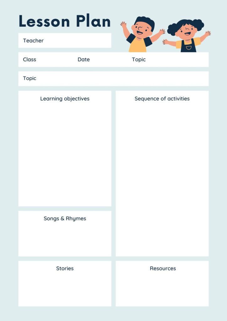 Free To Print Preschool Weekly Lesson Plan Templates | Canva Pertaining To Free Printable Preschool Teacher Resources Free To Print Preschool Weekly Lesson Plan Templates | Canva Pertaining To Free Printable Preschool Teacher Resources