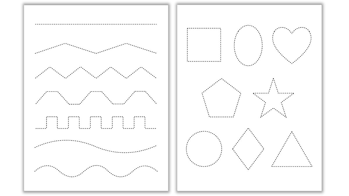 Free Tracing &amp;amp; Cutting Worksheets - The Craft-At-Home Family in Free Printable Tracing Worksheets