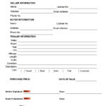 Free Trailer Bill Of Sale Form | Pdf With Free Printable Bill Of Sale For Trailer