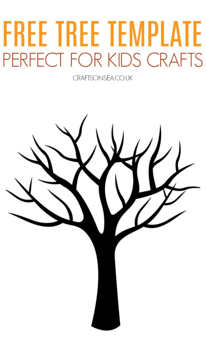 Free Tree Template (Printable Pdf) - Crafts On Sea with regard to Free Printable Tree Template