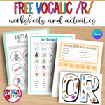 Free Vocalic R Worksheets For Articulation Therapy   Speechzella Regarding Free Printable Vocalic R Worksheets