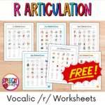Free Vocalic R Worksheets For Articulation Therapy   Speechzella With Regard To Free Printable Vocalic R Worksheets