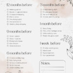 Free Wedding Checklist Templates To Edit And Print | Canva For Free Printable Wedding Checklist
