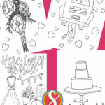 Free Wedding Coloring Pages — Stevie Doodles With Regard To Wedding Coloring Book Free Printable