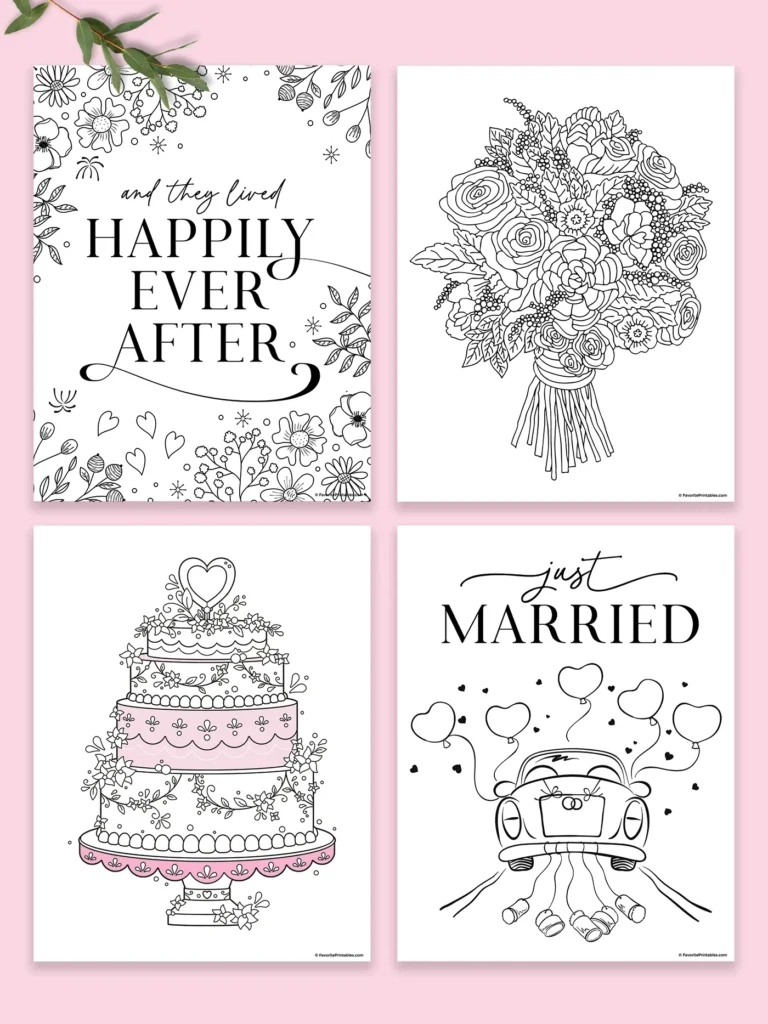 Free Wedding Printables - Favorite Printables in Wedding Coloring Book Free Printable