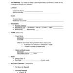 Free Week To Week (Weekly) Lease Agreement Template   Pdf | Word Regarding Free Printable Basic Rental Agreement