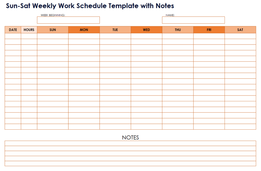 Free Work Schedule Templates For Word And Excel |Smartsheet Regarding Free Printable Weekly Work Schedule Free Work Schedule Templates For Word And Excel |Smartsheet Regarding Free Printable Weekly Work Schedule