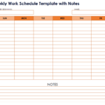 Free Work Schedule Templates For Word And Excel |Smartsheet Regarding Free Printable Weekly Work Schedule