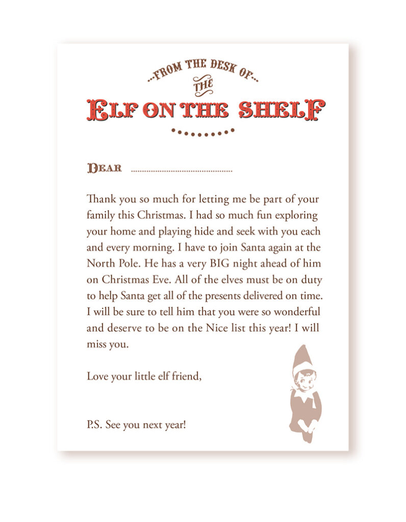 Freebie} Your Very Own Goodbye Letter From The Elf On The Shelf With Regard To Elf On A Shelf Goodbye Letter Free Printable Freebie} Your Very Own Goodbye Letter From The Elf On The Shelf With Regard To Elf On A Shelf Goodbye Letter Free Printable