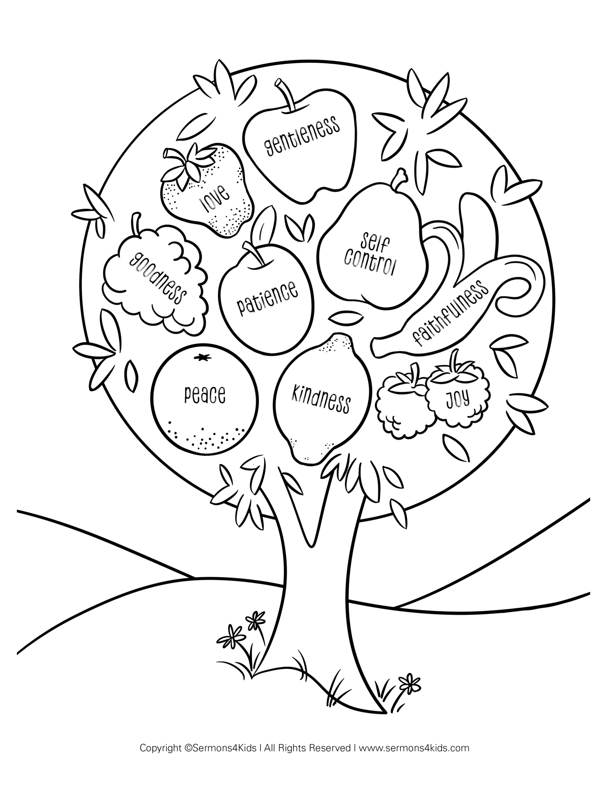 Fruit Of The Spirit | Children'S Sermons From Sermons4Kids pertaining to Fruit of the Spirit Free Printable