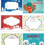 Fun And Colorful Christmas Labels   Free Printables Within Christmas Labels Free Printable Templates