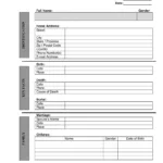 Genealogy Worksheet Individual ≡ Fill Out Printable Pdf Forms Online In Free Printable Genealogy Worksheets