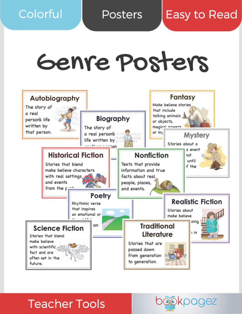 Genre Posters   Bookpagez In Genre Posters Free Printable