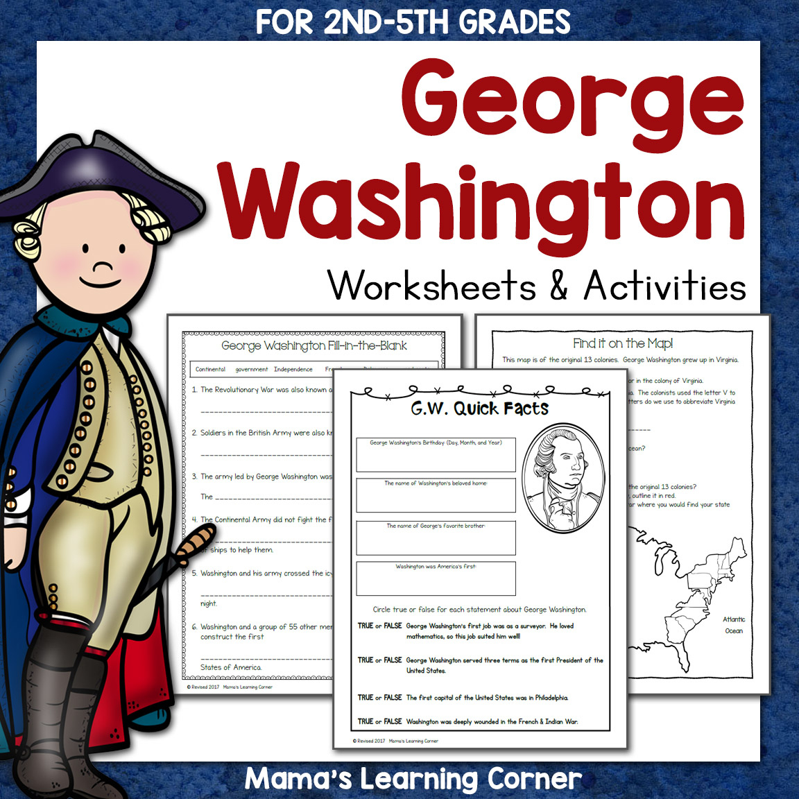 George Washington Worksheets - Mamas Learning Corner for Free Printable George Washington Worksheets