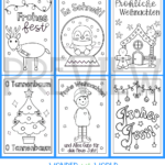 German Christmas Cards To Print Colour And Write Weihnachtskarten Pertaining To Free Printable German Christmas Cards