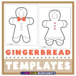 Gingerbread Man Template (Free Printables)   Superstar Worksheets Intended For Gingerbread Template Free Printable
