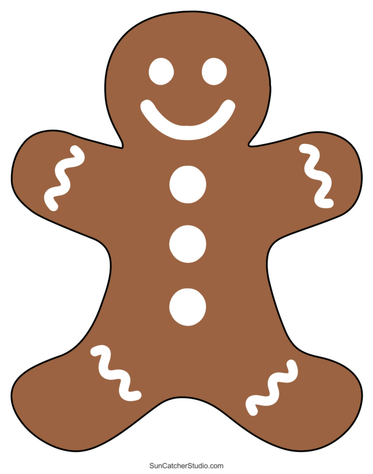 Gingerbread Template Free Printable