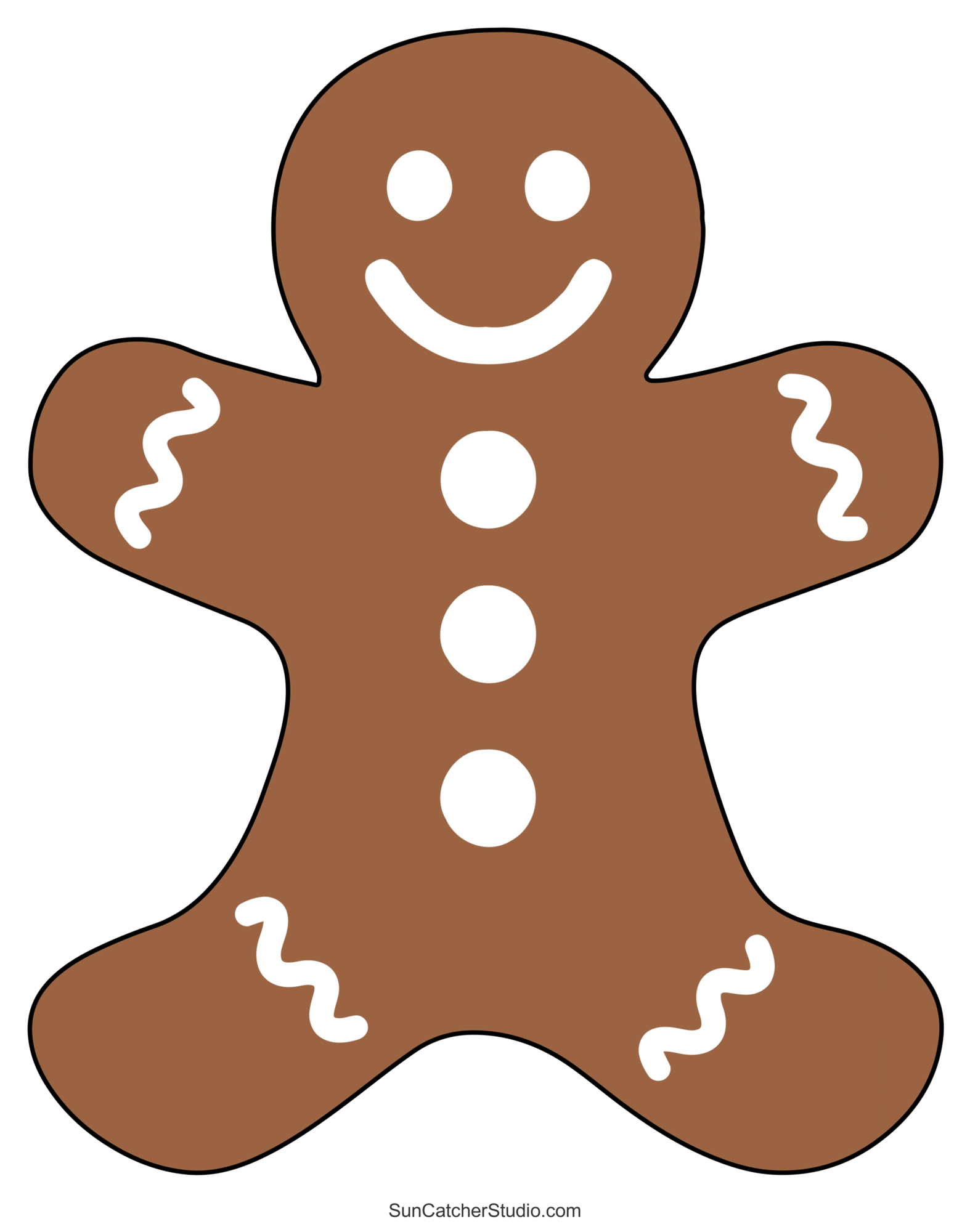 Gingerbread Man Templates (Printable Outlines And Patterns) – Free inside Gingerbread Template Free Printable