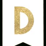 Gold Free Printable Banner Letters   Paper Trail Design Pertaining To Free Printable Banner Letters